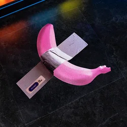 Pegatinas reflectantes impermeables de plátano rosa divertidas coche
