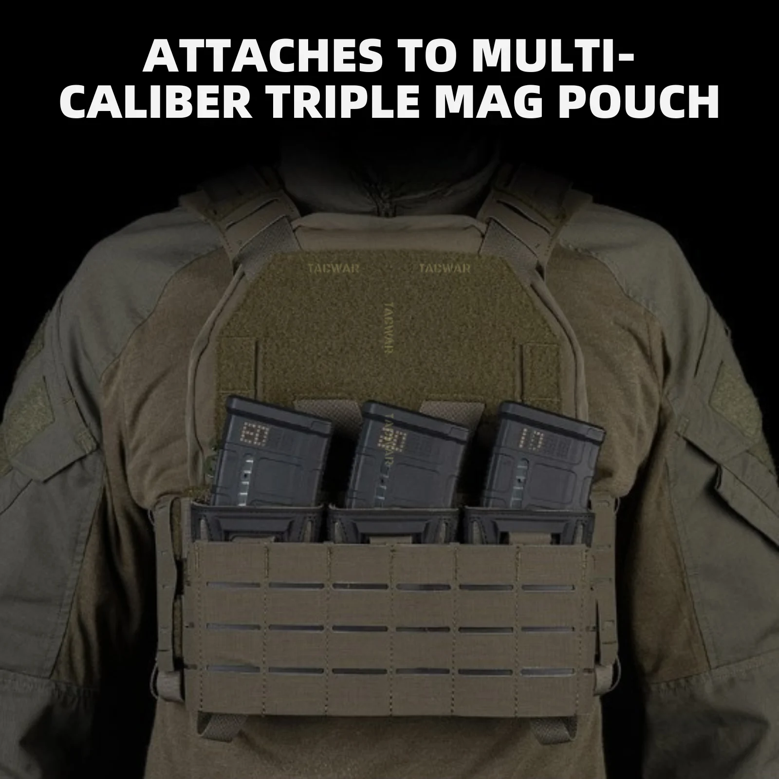 Portaplacas MOLLE Airsoft sistema modular segunda capa K-Z - imagen 3
