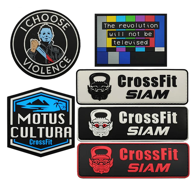 Parche PVC fosforescente CrossFit – Insignia de brazo para chaleco - imagen 2