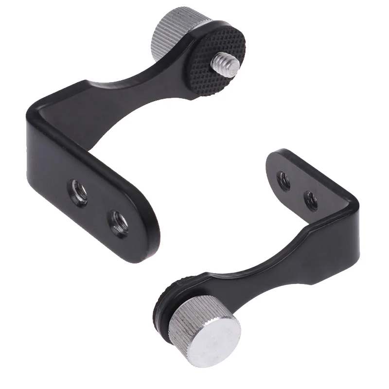 Soporte metálico tipo L para binoculares con adaptador trípode - imagen 3
