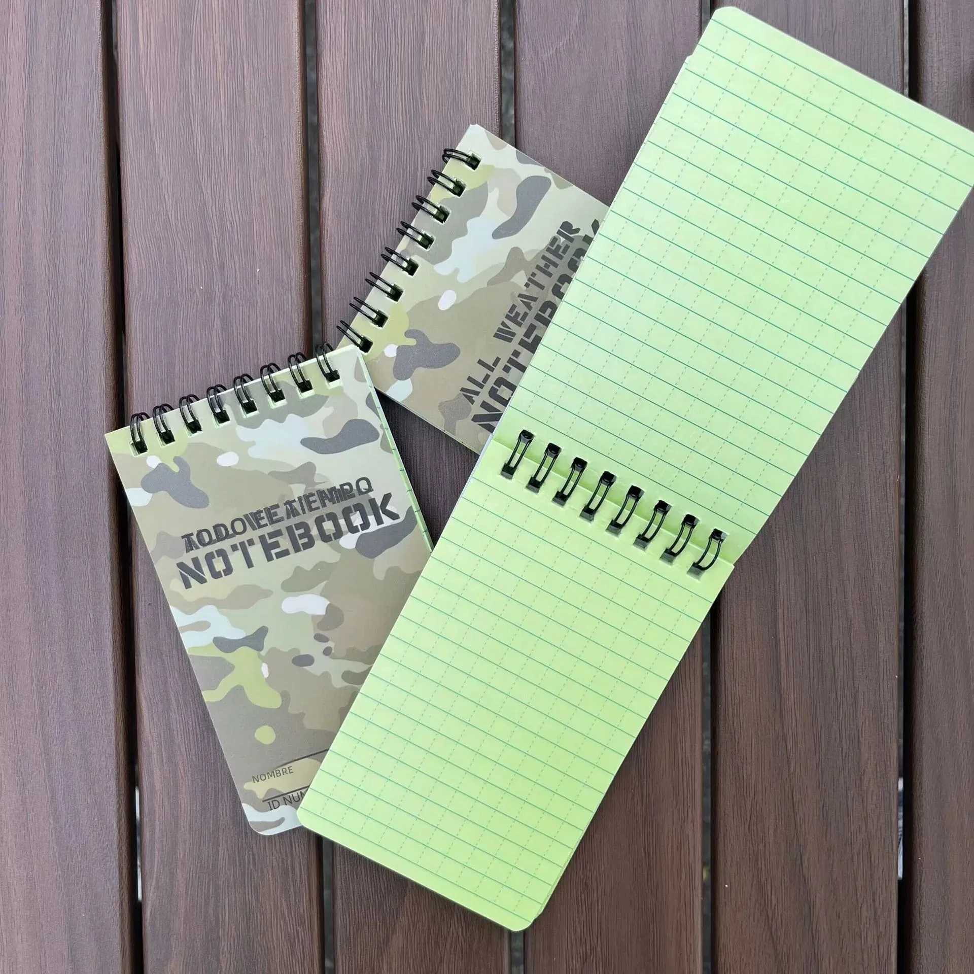 Cuaderno impermeable táctico con mapa – Outdoor cuadrado ripstop - imagen 3