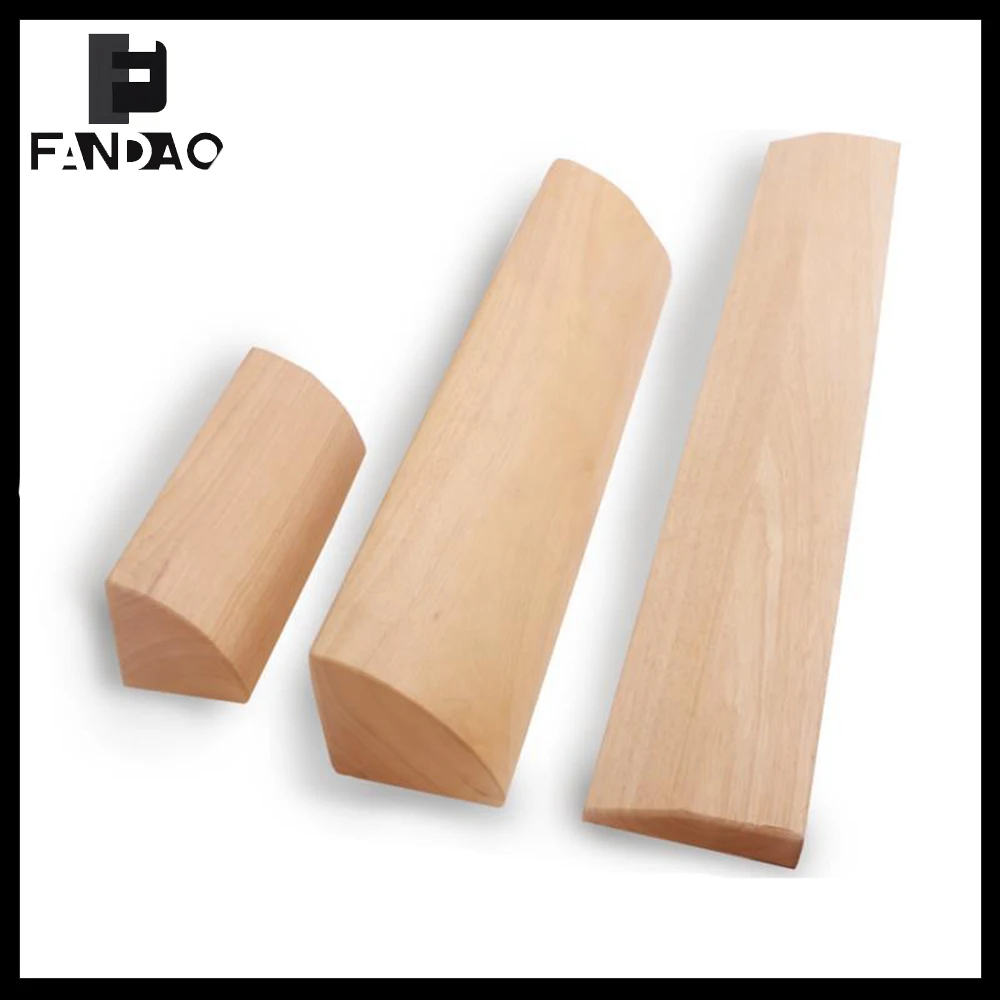 Bloques de yoga madera maciza redondos para estiramientos - imagen 5