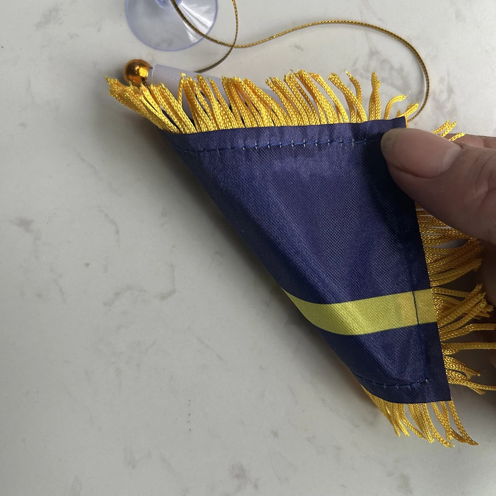 Bandera coche Curazao para ventana, poliéster doble cara impresa - imagen 5