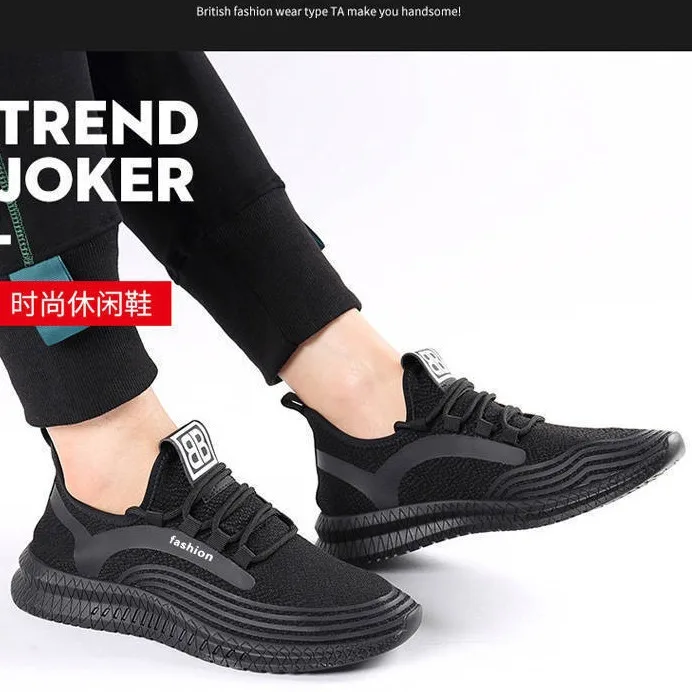 Zapatillas deportivas negras de uso diario