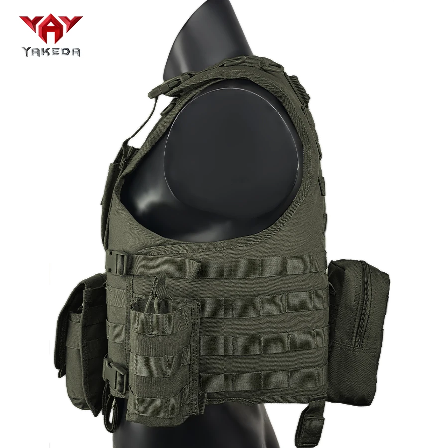 Chaleco táctico Yakeda con sistema MOLLE ajustable – Caza y outdoor - imagen 5