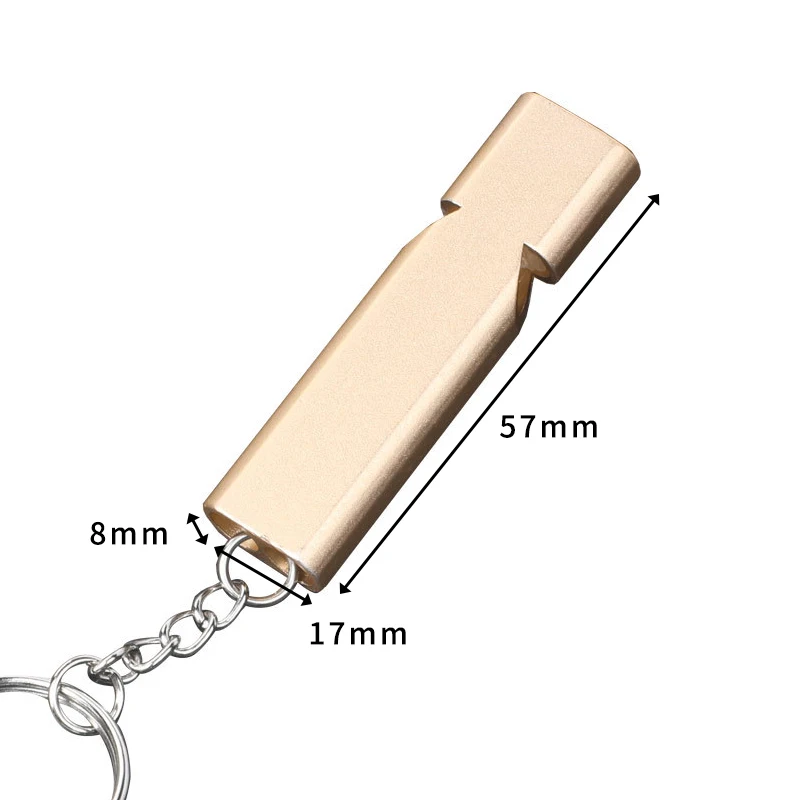 Tweetersurvival Silbato de emergencia aluminio, doble orificio 150 dB - imagen 3
