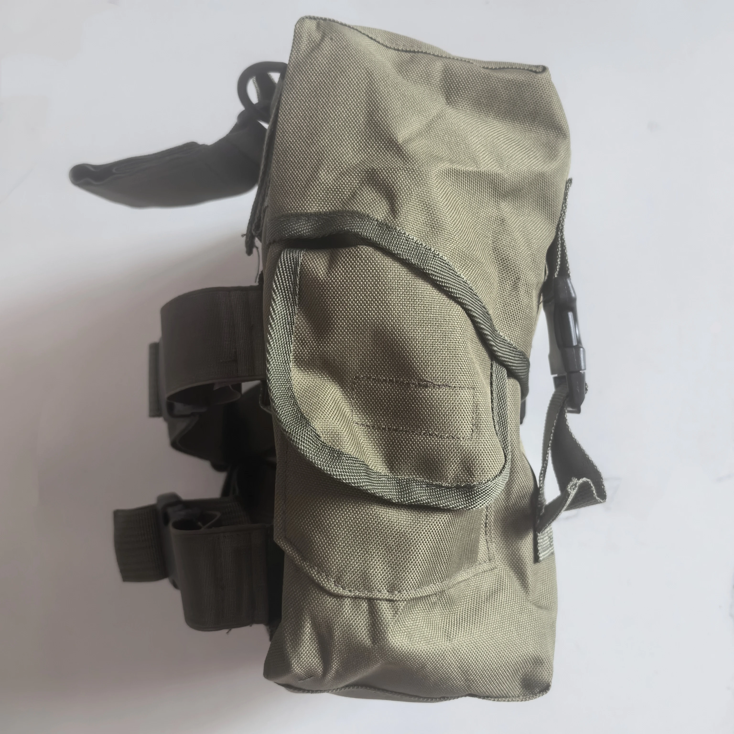 Bolsa de pierna táctica MOLLE con stockage Airsoft Negro - imagen 5