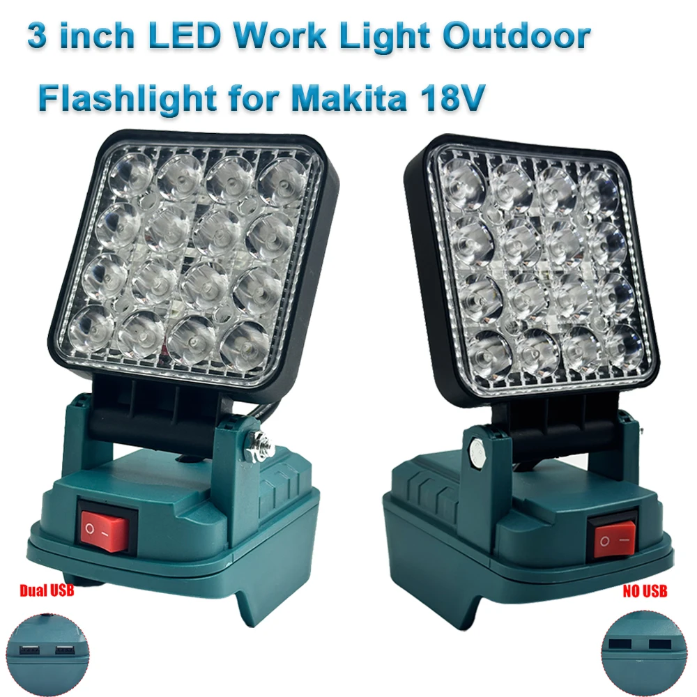 Linterna LED táctica USB impermeable para trabajo, emergencia y camping