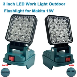 Linterna LED táctica USB impermeable para trabajo, emergencia y camping