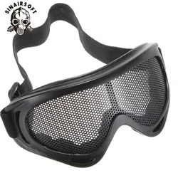 Gafas de tiro tácticas malla metálica antiniebla Airsoft Paintball