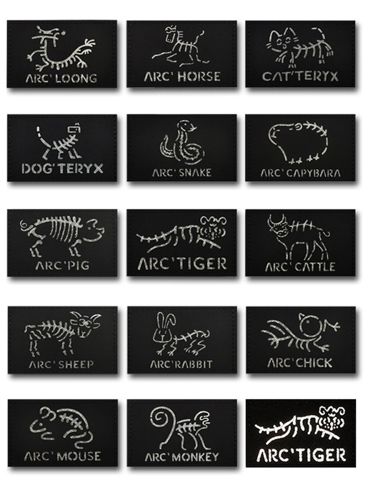 Parche tipo insignia bordada con diseño animal