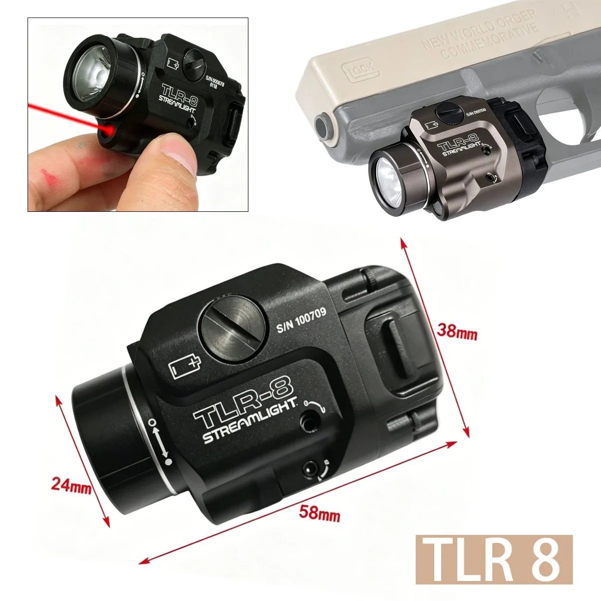 Streamlight linterna táctica LED TLR Scout Light para riel Picatinny - imagen 3