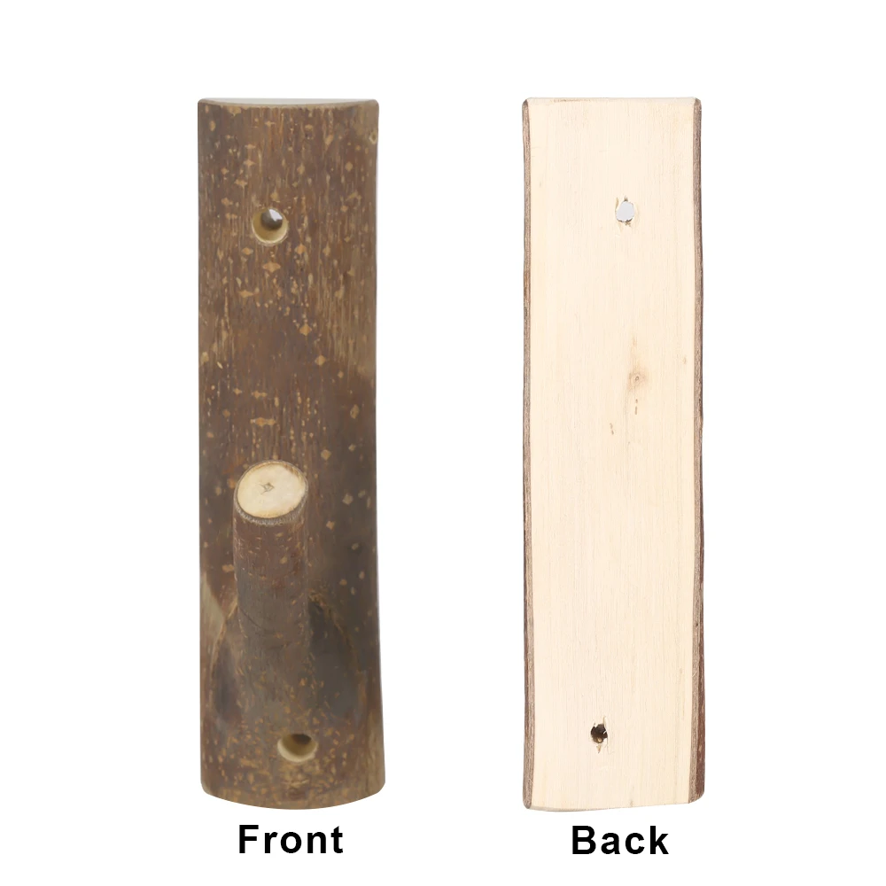 Soporte de pared para escopeta y pistola de madera estilo rama - imagen 3