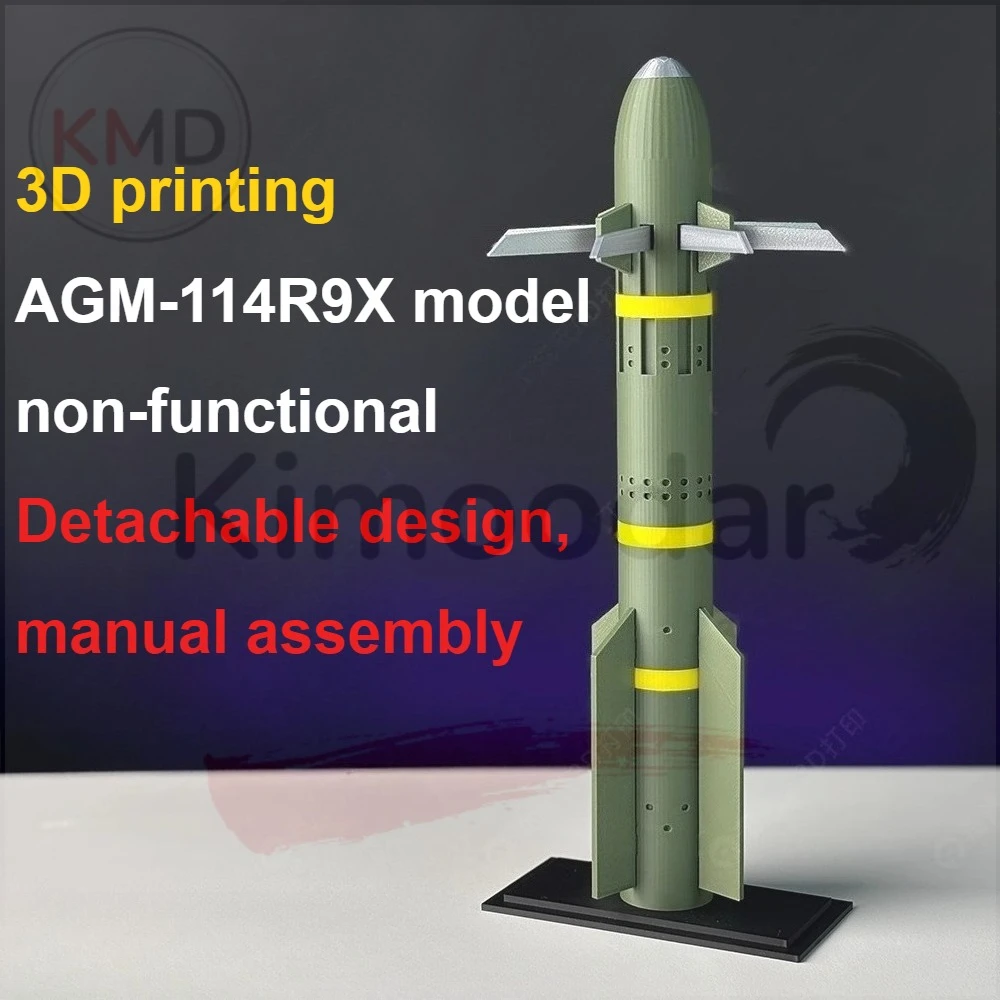 R9X modelo táctico impreso en 3D, montaje estático decorativo
