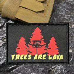 Parche táctico bordado Are Lava árboles – para molle y brazalete