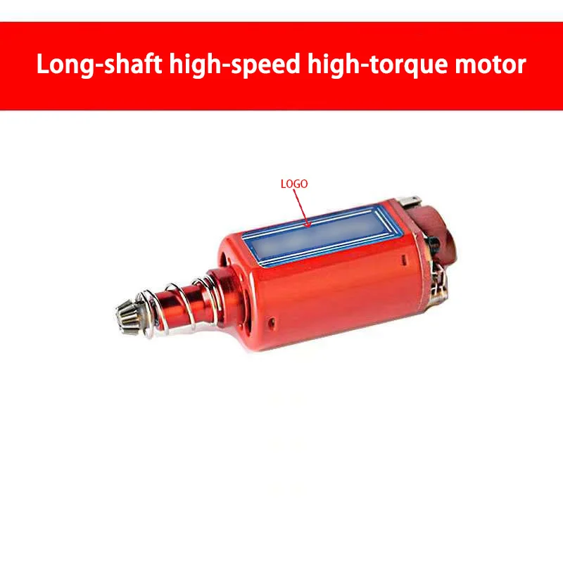 Motor airsoft AEG EBB eje largo/corto para M4, MP5, AK - imagen 5
