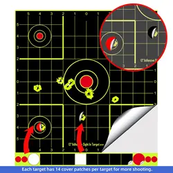 Papeles de tiro para rifle de aire comprimido, salpicado adhesivo
