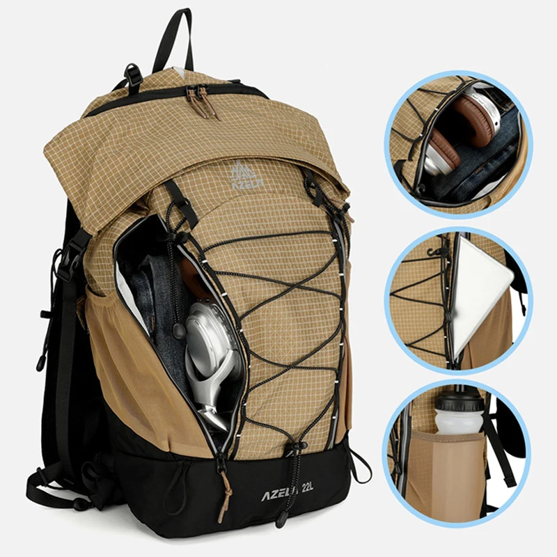 Mochila de senderismo unisex transpirable para montaña y viajes
