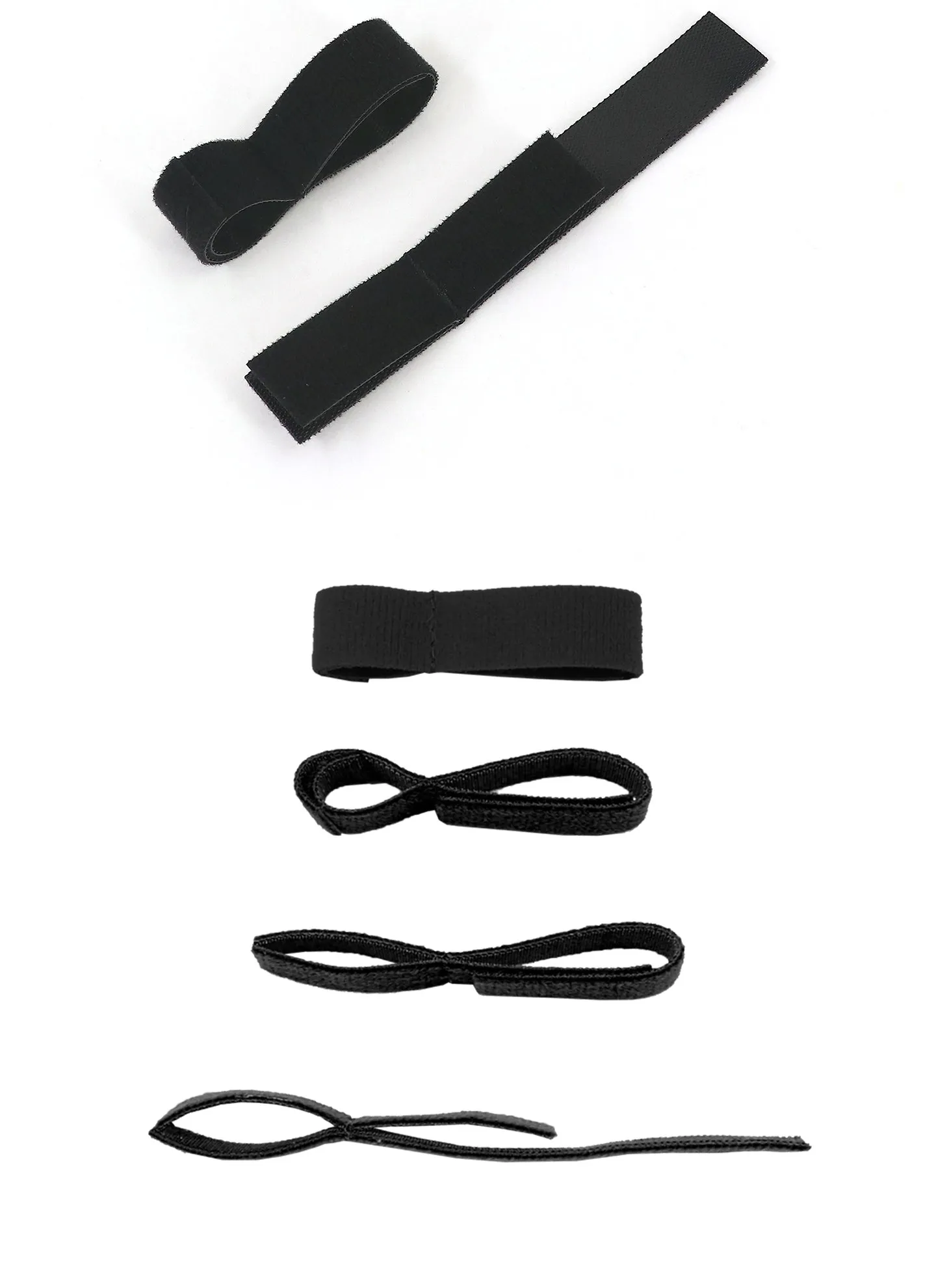 Kit táctico para gestión de cables con cinturón y sistema gancho y bucle
