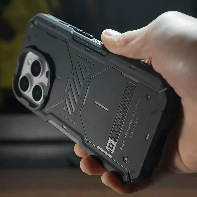 Funda táctica anticaídas para iPhone con disipación térmica de grafeno - imagen 2