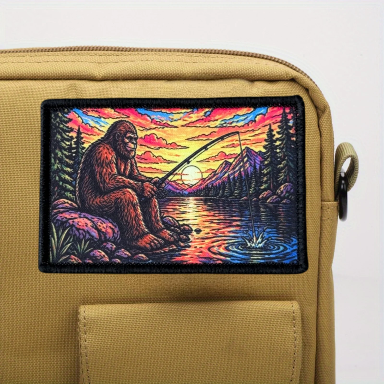 Parche táctico Sasquatch Bigfoot de gancho y bucle