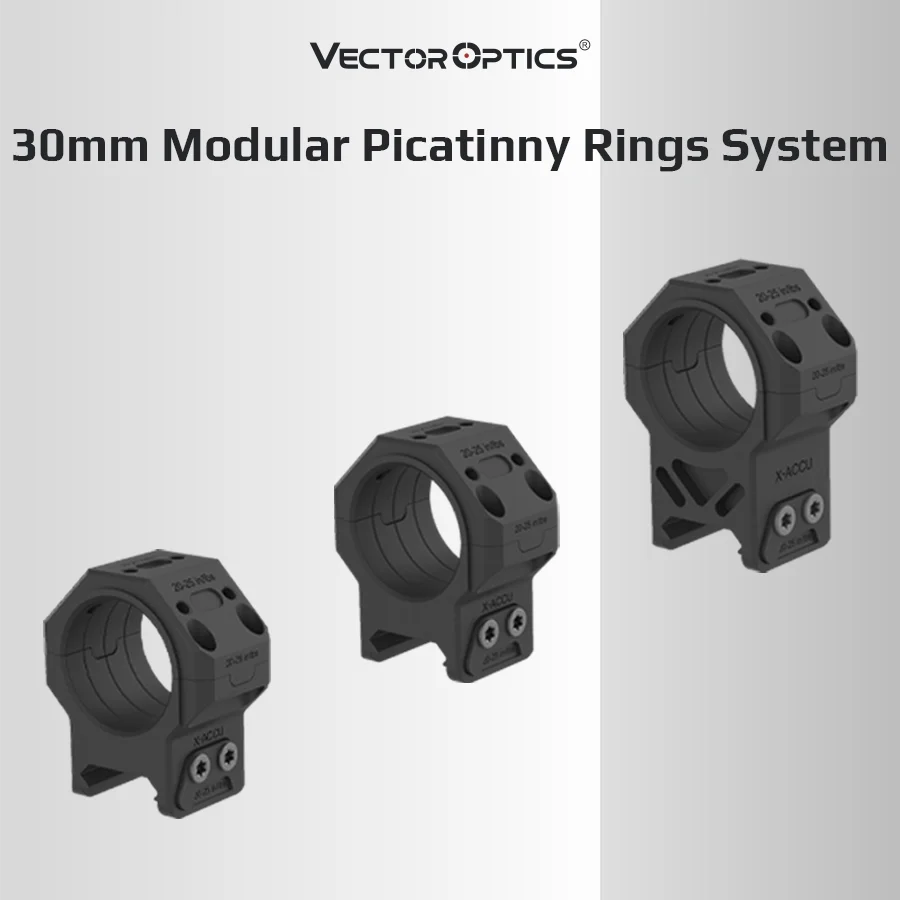 Vector Anillas Picatinny X-Mod Modular de montaje para mira