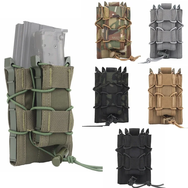 Bolsa Molle doble para cargadores AR15/M4, universal táctica - imagen 2