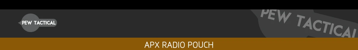 Funda táctica PEW para radio APX AIRSOFT PH112 en vista lateral