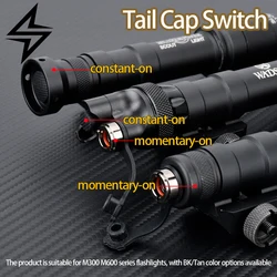 SureFire M300/M600 interruptor remoto y tapa trasera de enchufe