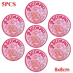 Parche termoadhesivo bordado zodiacal – para jeans, mochila y chaqueta