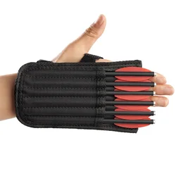 Soporte de pernos de nailon negro para aljaba de ballesta – Bolsa cazadora