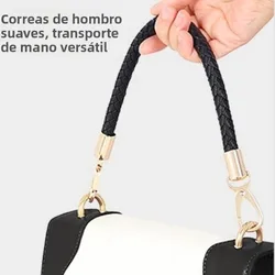 Correa de cuero para bolso mano tejida, hazlo tú mismo