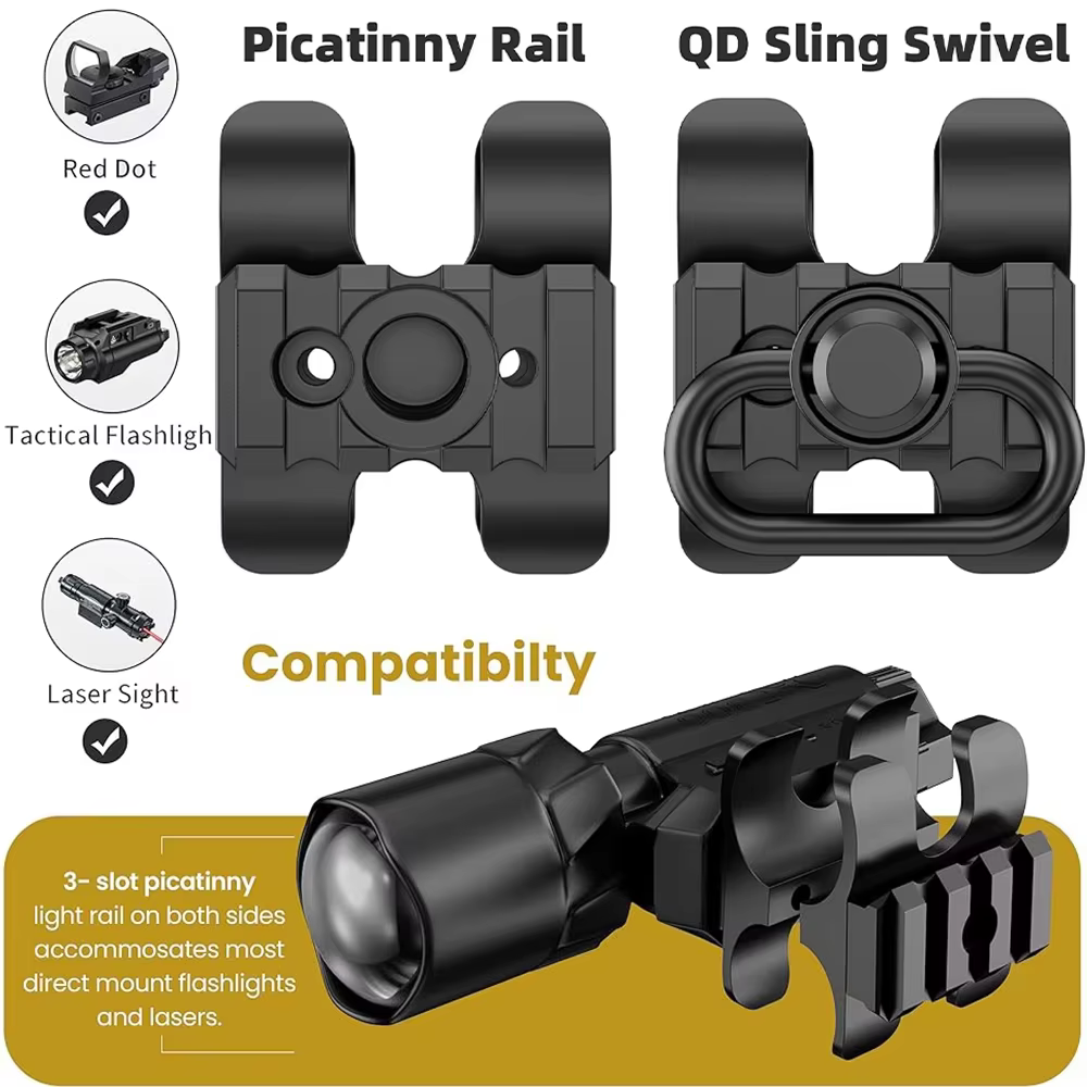 SureFire Montura táctica QD para riel Picatinny con eslabón giratorio - imagen 3