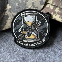 Parche táctico Skeleton Hourglass 'Until The Sands Run Dry'