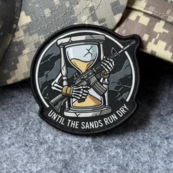 Parche táctico Skeleton Hourglass 'Until The Sands Run Dry'