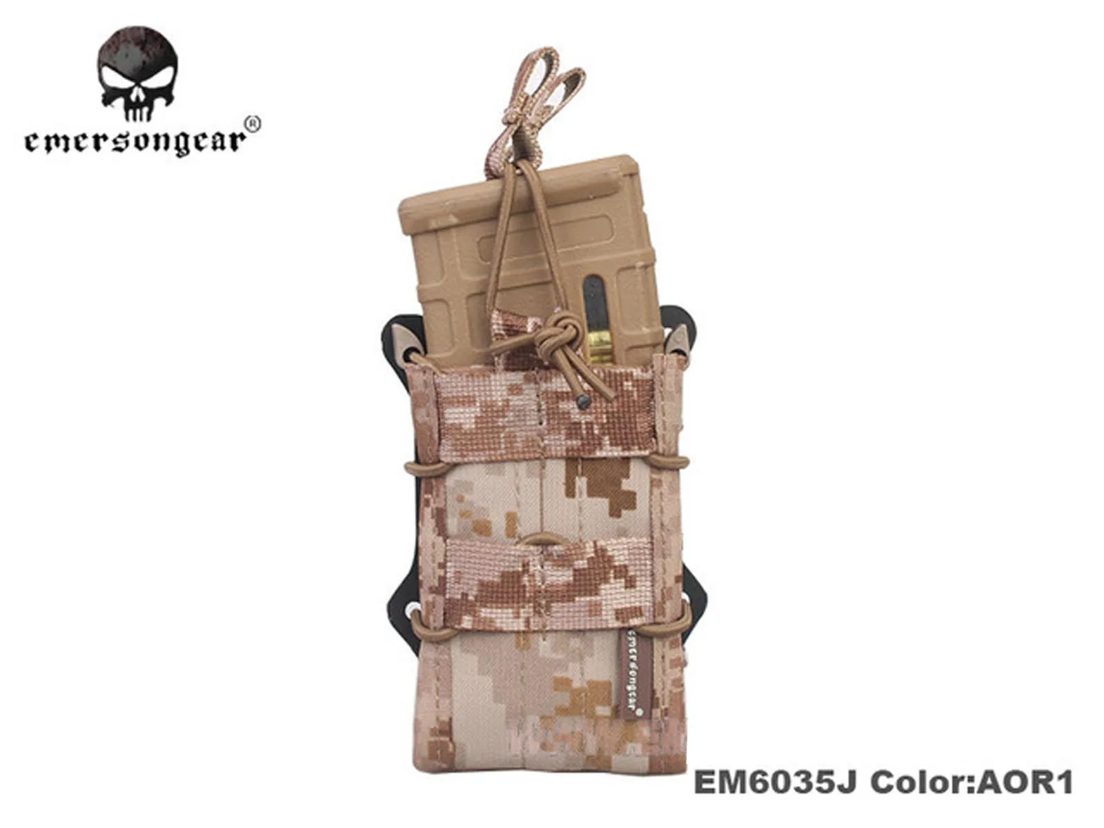 Bolsa doble modular para cargadores con sistema Molle