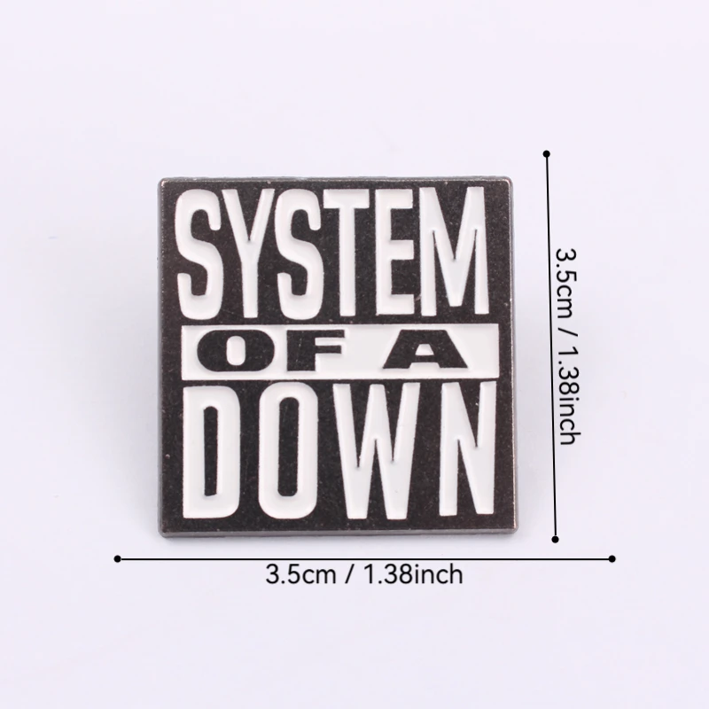 Broche esmaltado Sistema of a Down – solapa de ropa - imagen 5