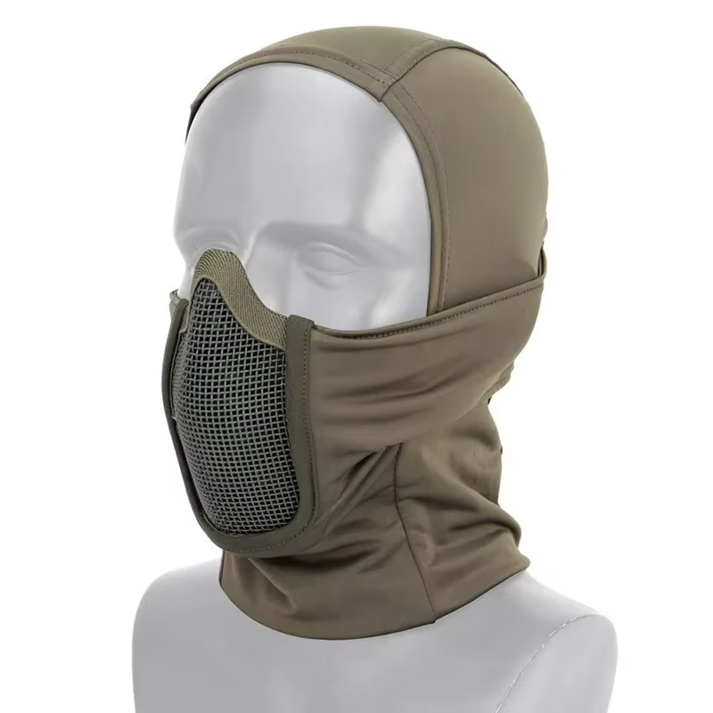 Máscara táctica malla metálica cara completa Airsoft Paintball - imagen 5