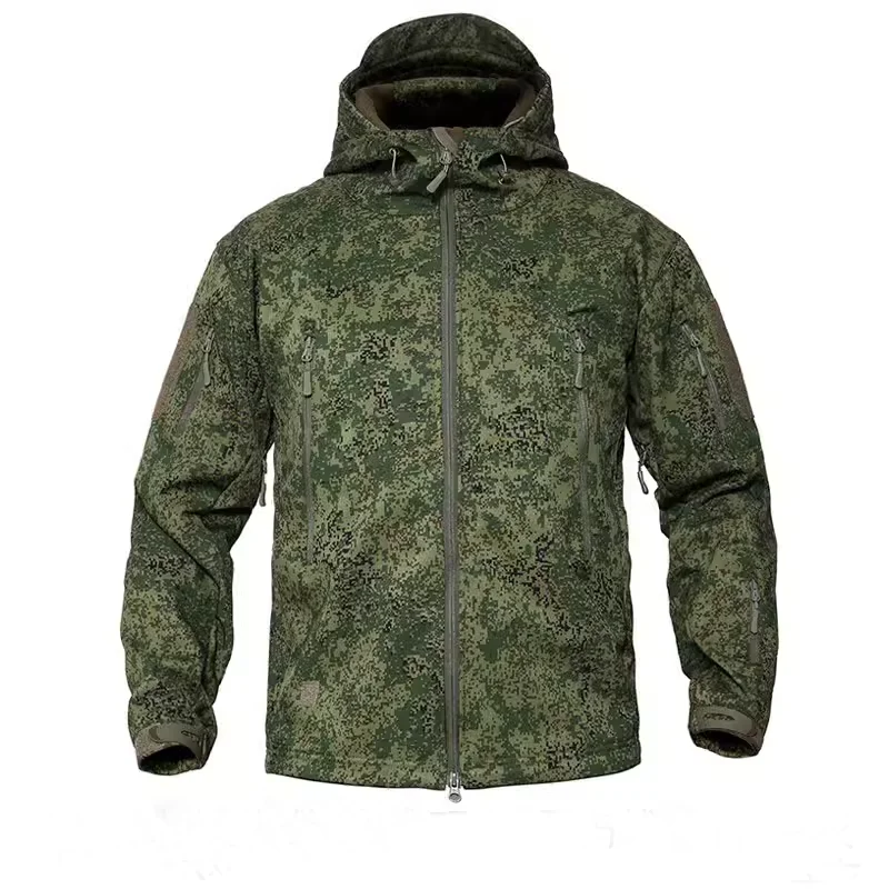 Traje táctico softshell EMR impermeable con forro polar interior - imagen 2
