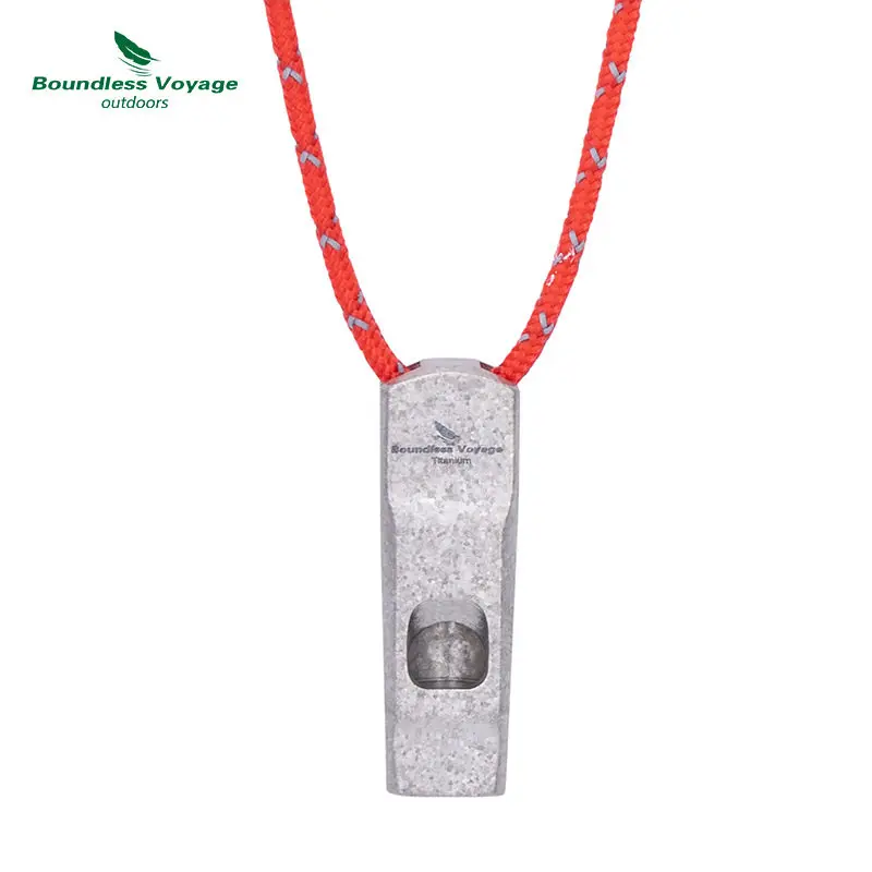 Silbato de supervivencia de titanio ultraligero para emergencias - imagen 3