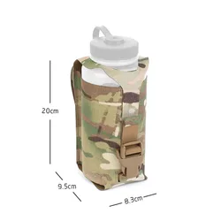 Bolsa táctica MOLLE porta botella con hebilla liberación lateral