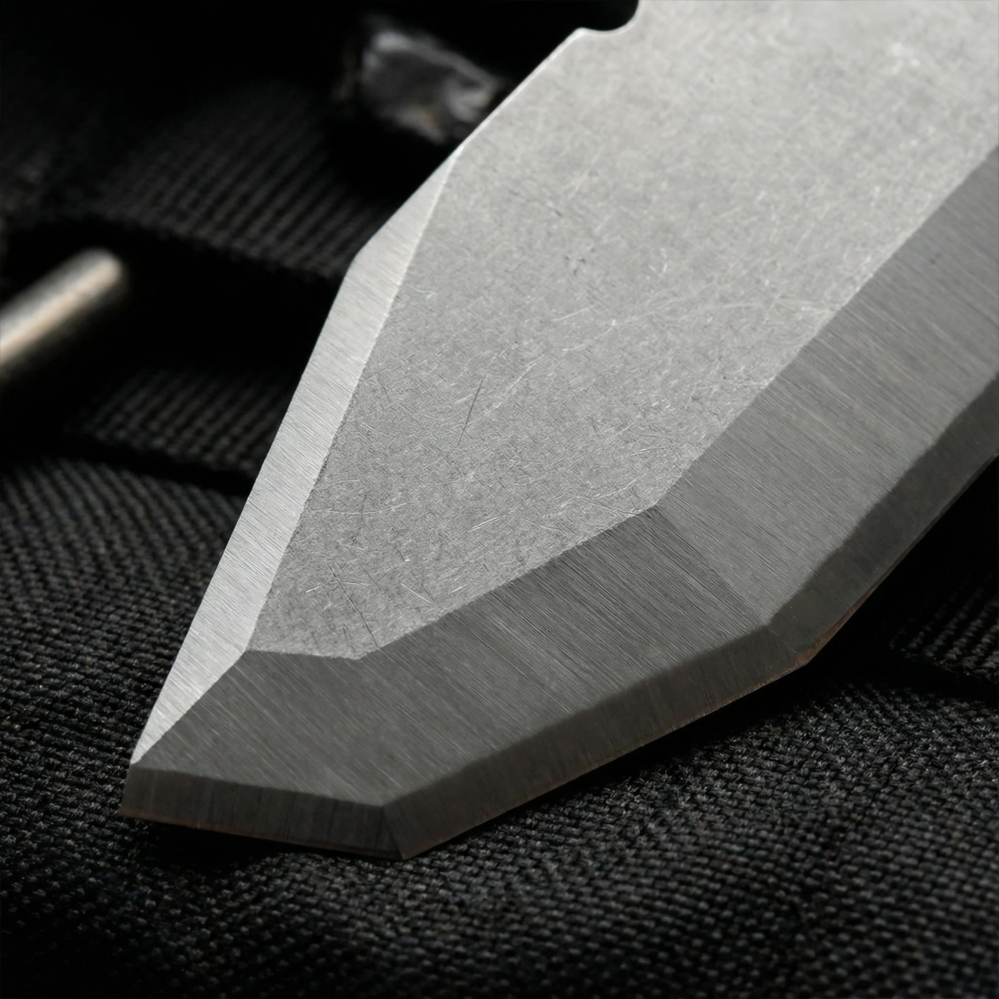 Cuchillo fijo táctico para outdoor con funda resistente camping - imagen 5