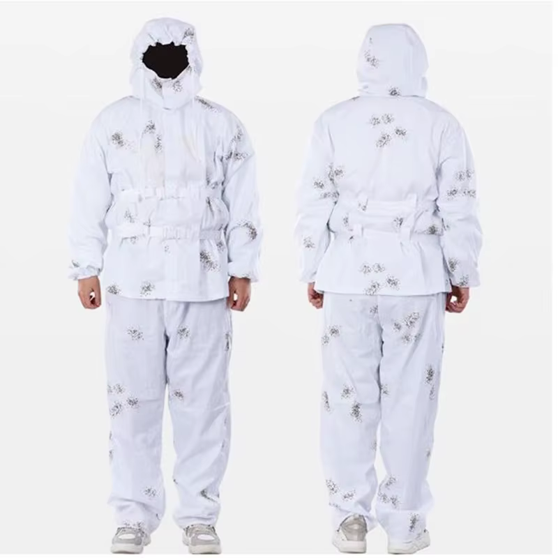 Traje táctico camuflaje blanco nieve: chaqueta y pantalón - imagen 4