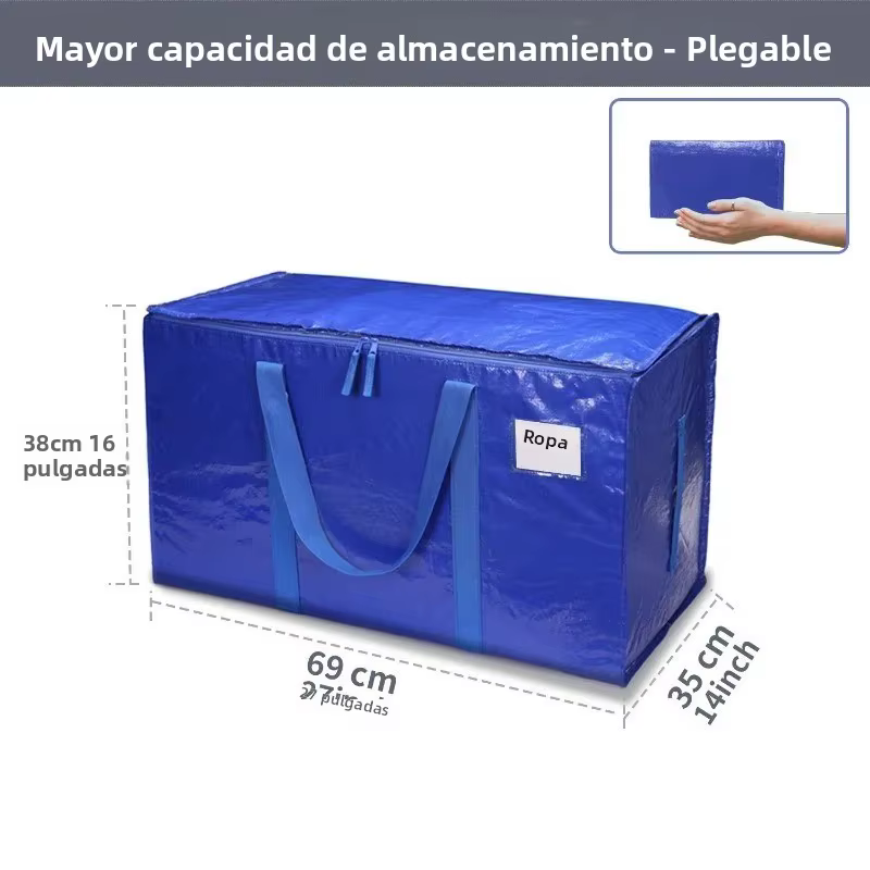 Bolsa de transporte PE engrosada capacidad para mudanza aire libre - imagen 3