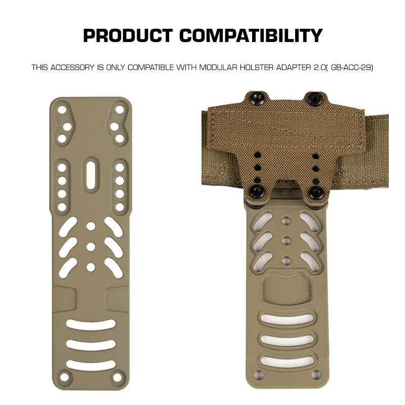 POSEIDON DEFENSE gancho velcro para cinturón táctico modular