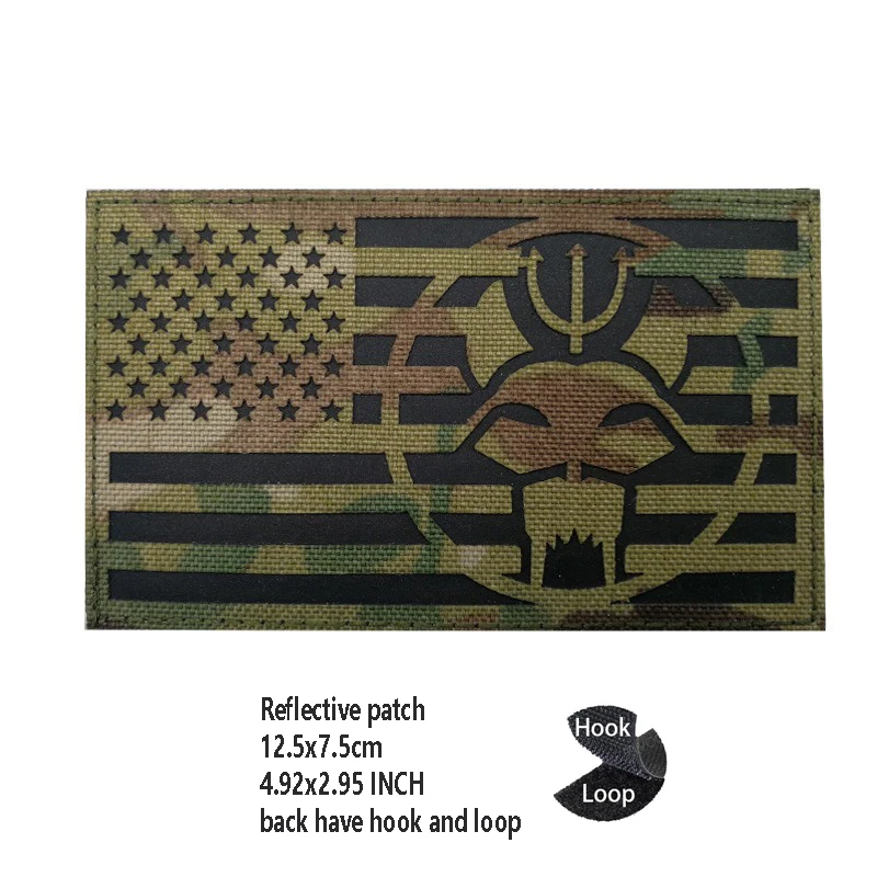 Parche IR reflectante láser Woodland AOR2 - insignia para mochila - imagen 2