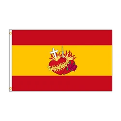 Bandera de España 90x150 cm - Sagrado Corazón de Jesús Exterior