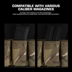 Portaplacas táctico Tipo K MOLLE con bolsa frontal organizadora