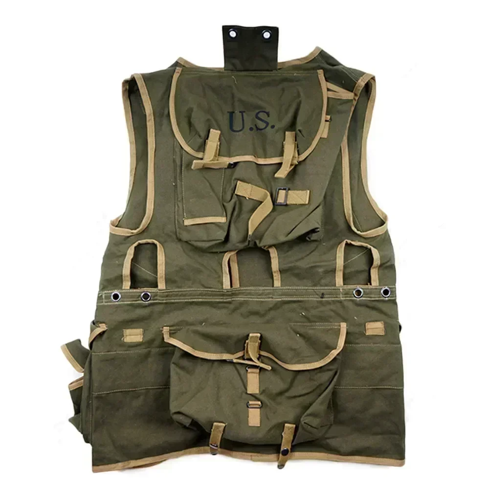 Chaleco D-Day WW2 réplica algodón puro uniforme soldado estadounidense - imagen 4