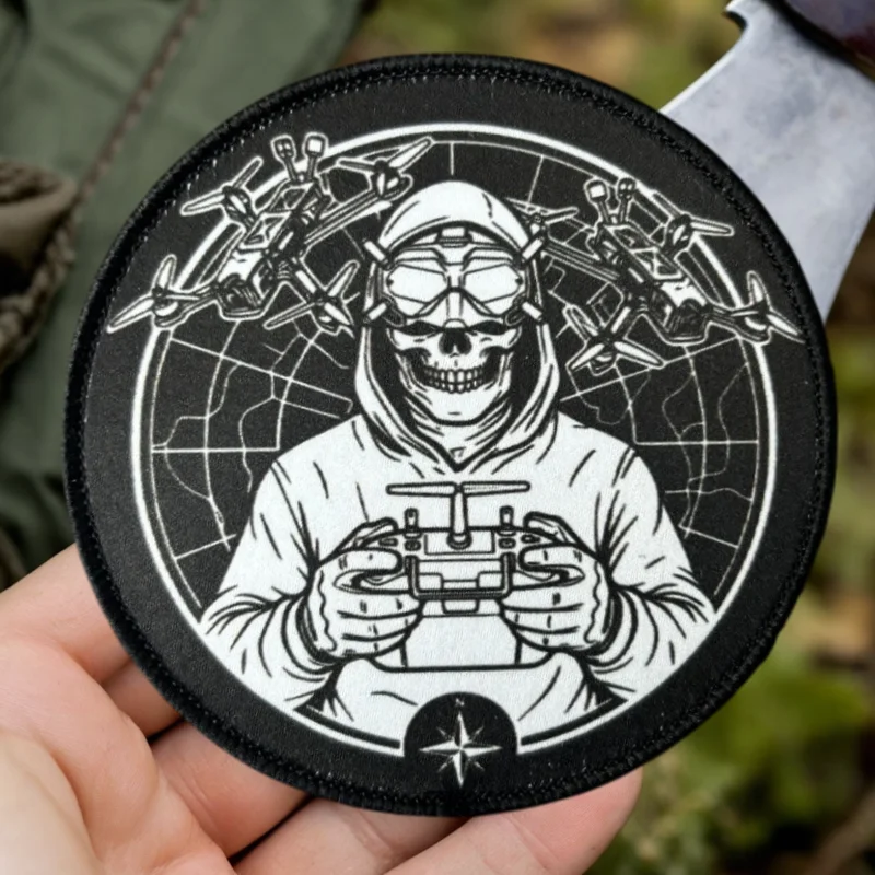 Parche táctico moral operador de drones gancho y bucle - imagen 4
